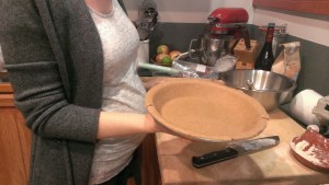 wife with pie crust